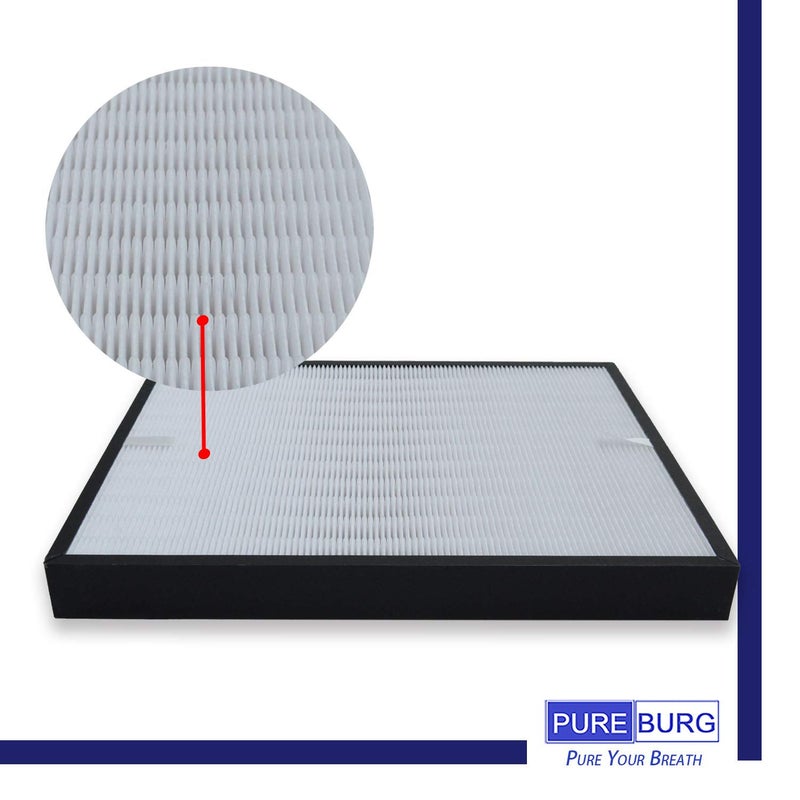 PUREBURG AP350F Replacement Filter Compatible with Envion Allergy Pro AP350 Air Purifier, H13 HEPA High-efficiency Air Clean Dust 1-Pack - Image 2